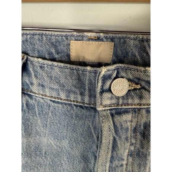 MOTHER Mens Stubbie Chaser Shoo! Wash Size 30 Ankle Jeans Button Fly Light Wash - Picture 4 of 14